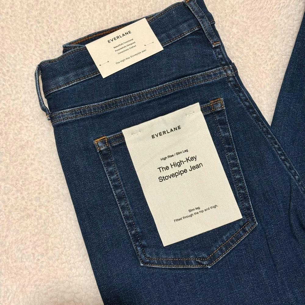 BNWT Everlane The High Key Stovepipe Jean Size 27R - Picture 4 of 5